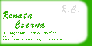 renata cserna business card